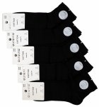 Skarpety czarne za kostki 5par 39-42 AuraVia delikatny ściągacz nieuciskowe