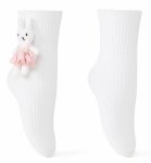 Skarpetki Be Snazzy z króliczkiem 3D – bajkowy hit, rozmiar 17-21