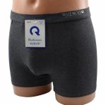 Męskie bokserki Auravia–95% bawełny, grafit melanż, super komfort, rozmiar M
