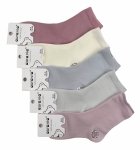 5 par skarpet dziecięcych z wysokiej jakości bawełny Komfort na każdy dzień 5 par 24-27 Aura.via.