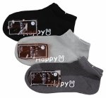 Skarpetki stopki antypoślizgowe bawełniane ABS zestaw  3 par 28-31 Aura.via