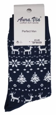 Skarpety świąteczne unisex 39-42 Aura.via.Skarpetki mikołajowe prezent. 