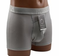 Gładkie bokserki Auravia AttractiveMan szaroperłowe–wygo<br />da, rozmiar M 