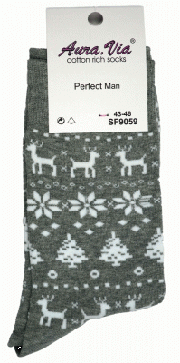 Skarpety świąteczne unisex 39-42 Aura.via.Skarpetki mikołajowe prezent. 