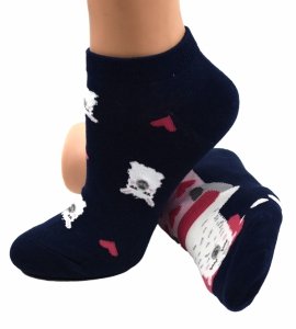 Damskie skarpetki Aura.Via „nie do pary” z uroczymi llamami 38-41 stopki