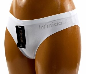 Majtki bezszwowe białe – Intimidao lingerie Rozmiar L