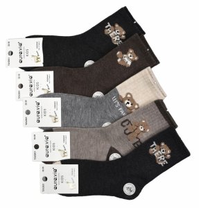 Skarpety dziecięce z misiem – miękkie, ciepłe i komfortowe 32-35