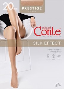 Rajstopy Conte Prestige 20 Den z Efektem Delikatnego Jedwabiu Rozmiar 2-4