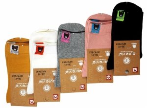 Stylowe skarpety damskie z naszywką miś – 100% komfortu i elegancji 100% Wygody! 35-38 