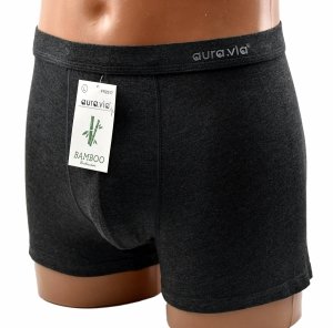 Bambusowe bokserki męskie grafitowe–elegancja i oddychająca tkanina, rozmiar 3XL