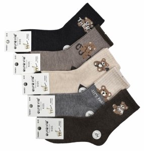 Skarpety dziecięce z misiem – miękkie, ciepłe i komfortowe 28-31