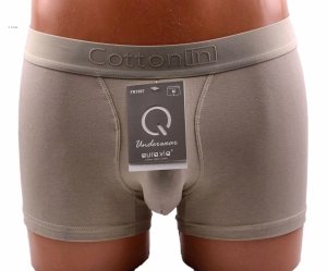 Auravia „Cotton In”–klasyczne bokserki, kolor taupe, 95% cotton, rozmiar XL