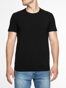 T-shirt męski DIWARI Basic Cotton z bawełny premium – czarny rozmiar L