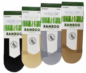 Stopki damskie 38-41 bambusowe z ABS–miękkość i stabilność bez ucisku