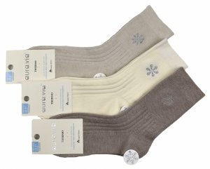 Zimowe skarpety damskie THERMO-elegancka śnieżynka 35-38