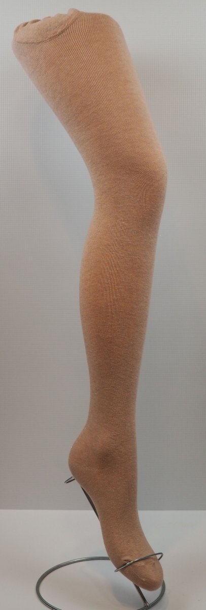 Rajstopy bawełniane firmy AuraVia w rozmiarze 1-3 lat. Gładka struktura z wplecioną  brokatową srebną nitką.