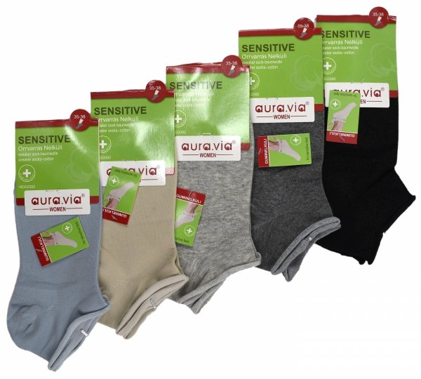 Skarpety stopki nieuciskowe AuraVia SENSITIVE zest.5 par 38-41 