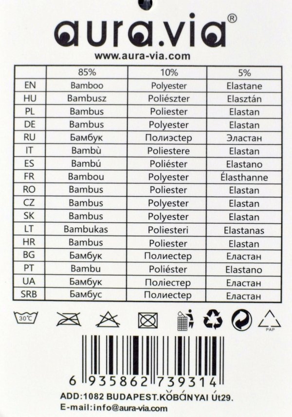 Niebieskie bambusowe bokserki męskie Comfort Pro–prążkowane, rozmiar L