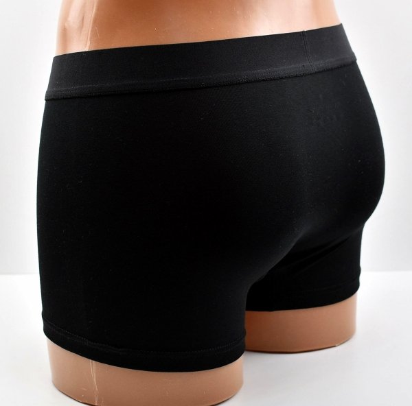 Auravia Cotton In–czarne bokserki męskie 95% bawełny, komfort, rozmiar 2XL