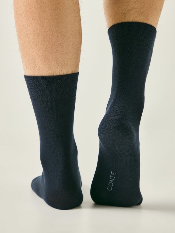 CONTE For Men – skarpety granatowe do pracy i garnituru 40-41 