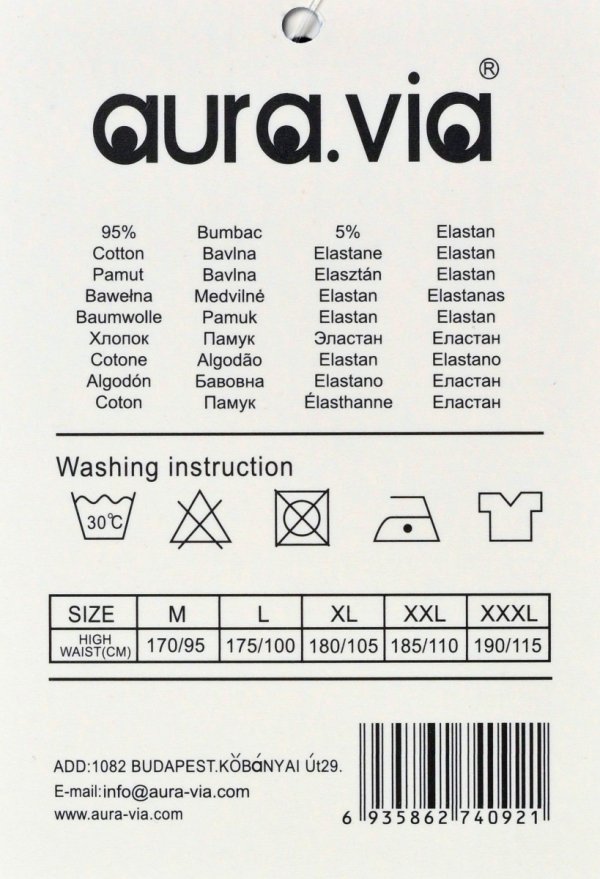 Bokserki męskie AuraVia–stylowy model z ozdobnym pasem PERSIST, 3XL