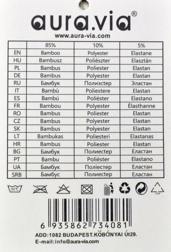 Bokserki męskie Auravia AttractiveMan–bambus, ciemnoniebieskie, gładkie, rozmiar 2XL