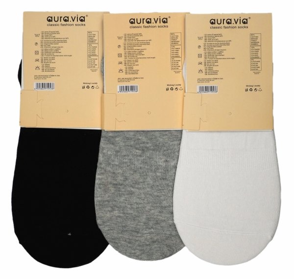 Stopki bawełniane klasyczne, urocze koty mix kolor 3 pary 35-38 AuraVia