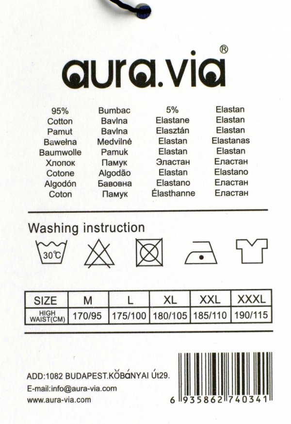 Bokserki męskie grafitowe z bawełny 95%, rozmiar XL