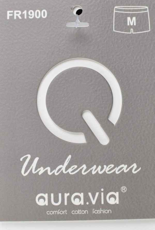 Bokserki męskie Auravia–niebieskie, bambus 85%, pas AttractiveMan, rozmiar 2XL