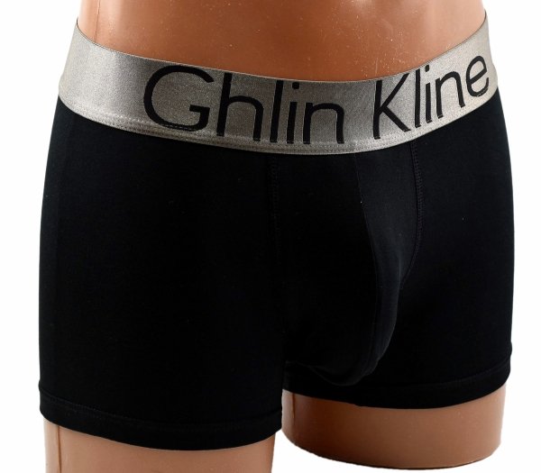 Bokserki męskie Aura.Via z szeroką srebrną gumką Ghlin Kline to klasyka i elegancja w codziennym wydaniu.