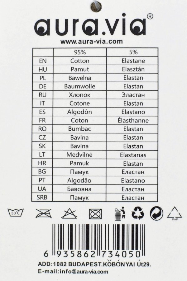 Auravia Cotton In – grafitowe bokserki męskie 95% bawełny, rozmiar 3XL