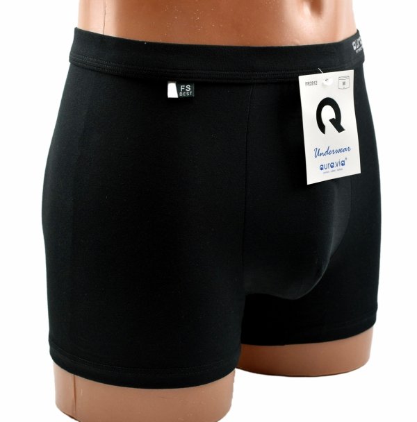 Czarne bokserki męskie Auravia–95% bawełny, gładkie i wygodne, rozmiar 2XL