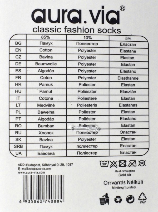 Bawełniane skarpetki męskie o prążkowanej strukturze – komfort, który trwa od rana do wieczora.