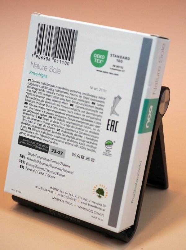 Jeśli szukasz wygodnych podkolanówek damskich, Nature Sole 20 Den będą świetnym wyborem. Bawełniana podeszwa pozwala stopom oddychać, a lekki ucisk sprawia, że model dobrze sprawdza się podczas intensywnego dnia.