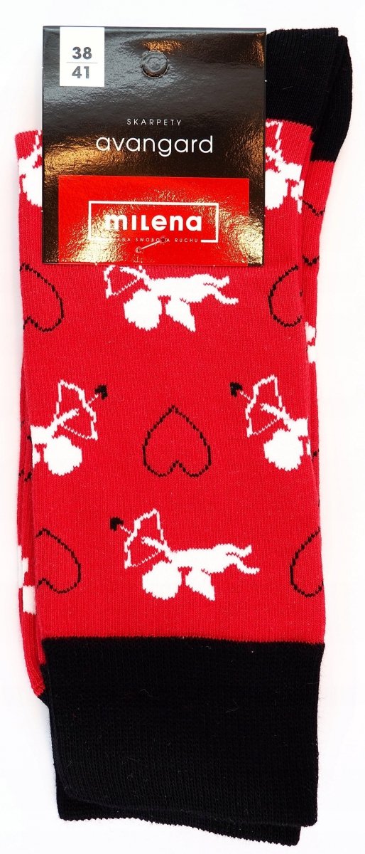 Skarpety walentynki serca na prezent r 38-41 Milena