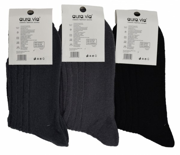 Skarpety zimowe Alpaka 3 pary kolory 39-42 AuraVia Skarpetki ciepłe Thermo