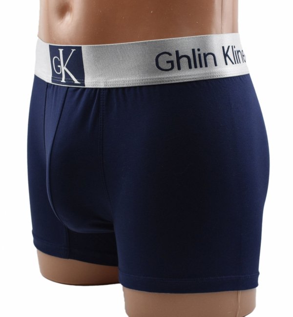 Granatowe bokserki męskie Aura.Via Ghin Kline–komfort premium, rozmiar 2XL