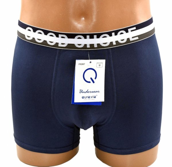 Aura.Via – granatowe bokserki GOOD CHOICE dla nowoczesnego mężczyzny, rozmiar XL