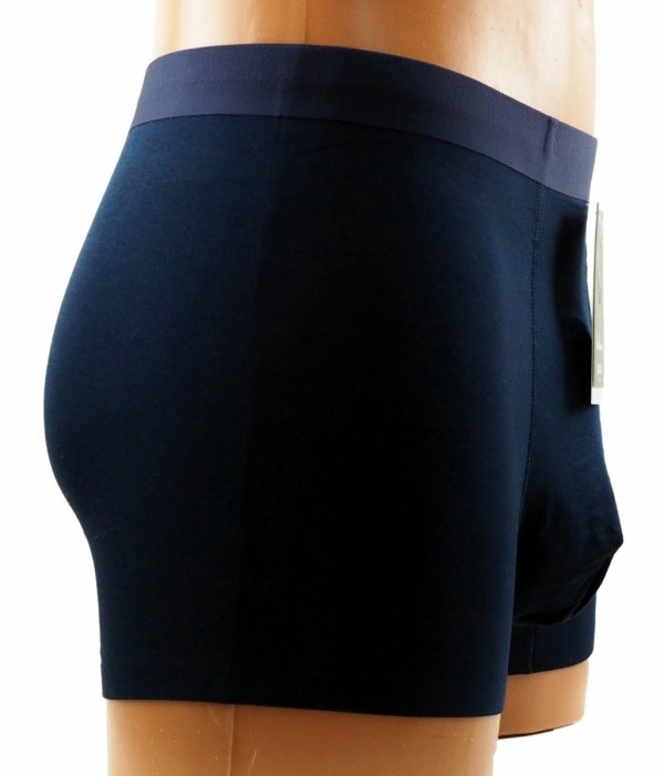 Bokserki Aura.Via w kolorze granatowym to synonim elegancji i komfortu – miękki materiał bambusowy i elastyczna tkanina gwarantują wygodę.