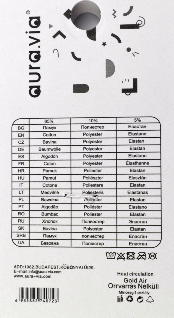 Bawełniane skarpety damskie Aura.Via – modne paski i mały haft misia. Zestaw 5 par dla kobiet ceniących styl i odrobinę zabawy.