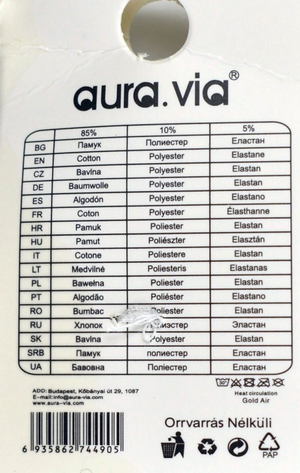 Wykonane z wysokiej jakości włókien bawłnianych.