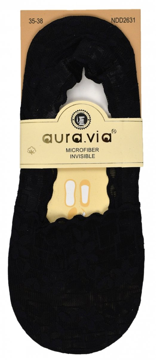 Damskie mikrostopki Aura Via z koronką to połączenie stylu i komfortu – bawełniany spód, elastyczny wierzch i eleganckie wykończenie sprawiają, że są idealne do każdego rodzaju butów.