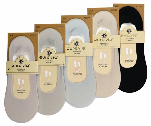 Zestaw 5 par pastelowych mikrostopek–niewidoczny komfort 38-41 Idealne do balerinek