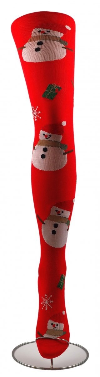 Bawełniane świąteczne rajstopy firmy AuraVia. Śliczne wzornictwo głównie Mikołaj i jego pomocnicy. Wykonane w rozmiarze 4-6 lata.