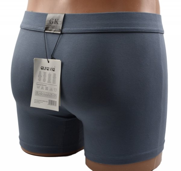 Męskie bokserki bawełniane ciemny denim – wygodne, gładkie i elastyczne, rozmiar 3XL