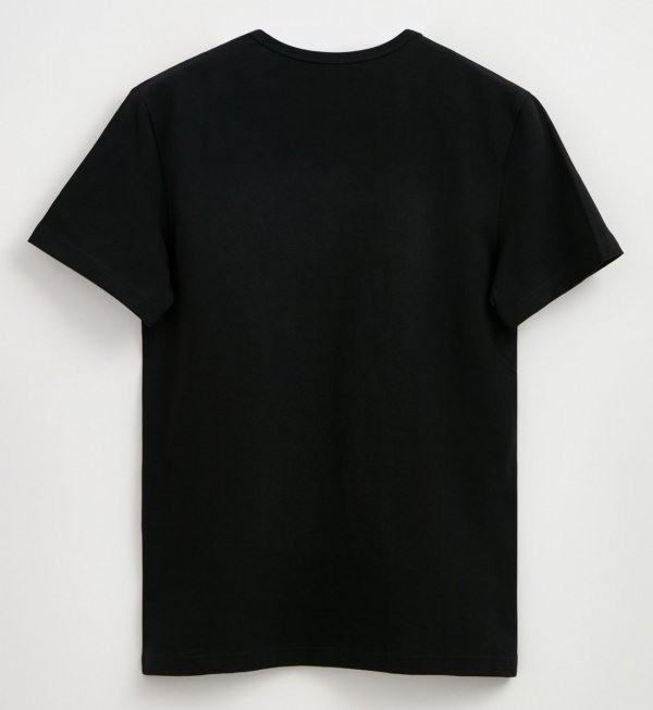 DIWARI Basic Cotton – czarny t-shirt męski o klasycznym kroju i doskonałej jakości. Idealny do codziennego noszenia i pod koszulę.