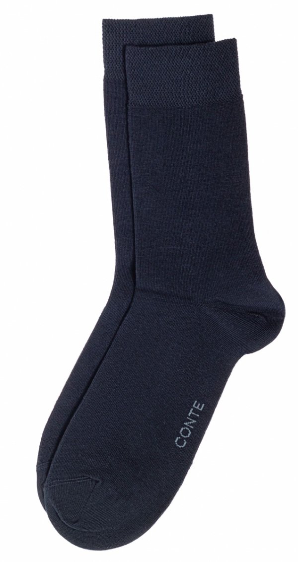 CONTE For Men – skarpety granatowe do pracy i garnituru 40-41 
