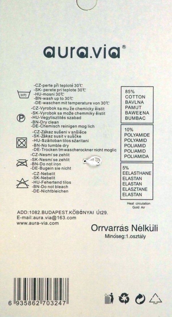 Metka. Skarpety znaczek zestaw 4 par r. 38-41 Aura.via