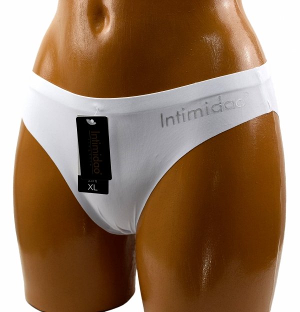 Majtki bezszwowe białe – Intimidao lingerie Rozmiar L