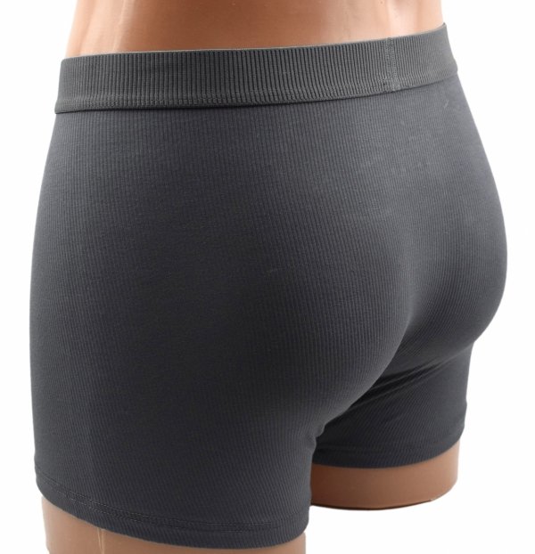 Grafitowe Comfort Pro to bokserki tworzone z myślą o codziennym komforcie. Bambus gwarantuje oddychalność, a prążkowana powierzchnia – atrakcyjny wygląd.